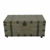 Cheapest ✔️ Creative Images International Trunk Coffee Table With Reclaimed Wood And Black Metal In Natural ✔️