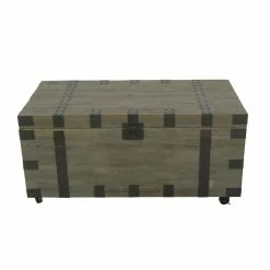 Cheapest βοΈ Creative Images International Trunk Coffee Table With Reclaimed Wood And Black Metal In Natural βοΈ