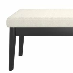 Promo π₯ WHI Pebble 17.5" Solid Wood Boucle-Woven Fabric Upholstered Bench In Cream π 13 Promo π₯ WHI Pebble 17.5" Solid Wood Boucle-Woven Fabric Upholstered Bench In Cream π -Bedroom Benches Store 2556465 5 L