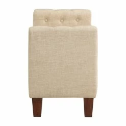 Best deal ⌛ OSP Home Furnishings Darnley Storage Bench In Cream Fabric 🌟 -Bedroom Benches Store 2560365 6 L