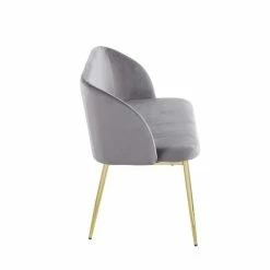 Outlet β¨ LumiSource Fran 17.5" Steel And Velvet Bench In Gold And Gray π 13 Outlet β¨ LumiSource Fran 17.5" Steel And Velvet Bench In Gold And Gray π -Bedroom Benches Store 2568041 3 L