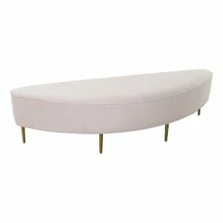 Flash Sale ✔️ TOV Furniture Bianca Blush Velvet Full Size Bench 🎉