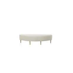 Cheapest ✔️ TOV Furniture Bianca Cream Velvet Full Size Bench ⌛ -Bedroom Benches Store 2573680 2 L