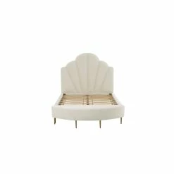 Cheapest ✔️ TOV Furniture Bianca Cream Velvet Full Size Bench ⌛ -Bedroom Benches Store 2573680 5 L