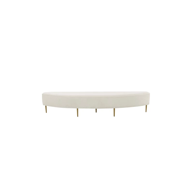 Budget βοΈ TOV Furniture Bianca Cream Velvet King Size Bench π― 3 Budget βοΈ TOV Furniture Bianca Cream Velvet King Size Bench π― - Image 3