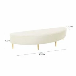Budget βοΈ TOV Furniture Bianca Cream Velvet King Size Bench π― 9 Budget βοΈ TOV Furniture Bianca Cream Velvet King Size Bench π― -Bedroom Benches Store 2573681 3 L