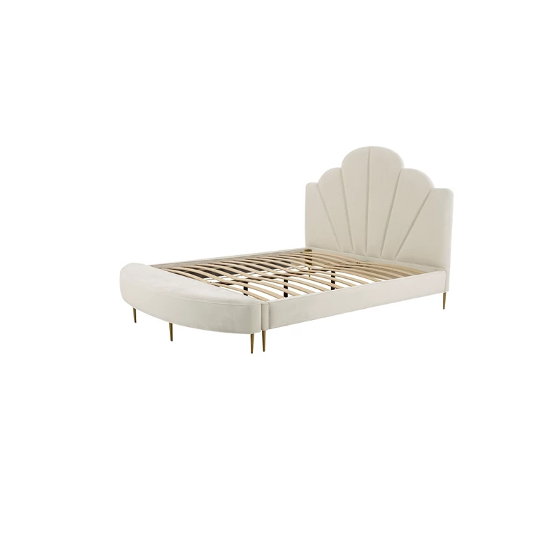 Budget βοΈ TOV Furniture Bianca Cream Velvet King Size Bench π― 5 Budget βοΈ TOV Furniture Bianca Cream Velvet King Size Bench π― - Image 5