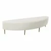 Hot Sale 🤩 TOV Furniture Bianca Cream Velvet Queen Size Bench 😀