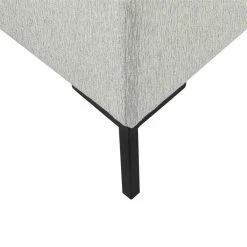 Wholesale ⌛ HomePop 18.5" Large Sustainable Woven Fabric Storage Bench W/ Metal Legs In Gray ⌛ -Bedroom Benches Store 2573856 6 L