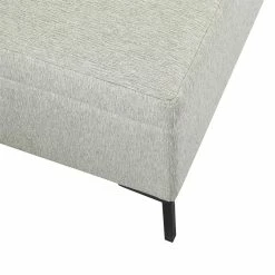 Wholesale ⌛ HomePop 18.5" Large Sustainable Woven Fabric Storage Bench W/ Metal Legs In Gray ⌛ -Bedroom Benches Store 2573856 7 L