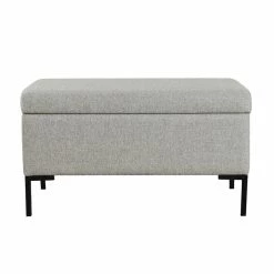 Cheapest π₯° HomePop 17.5" Medium Modern Woven Fabric Storage Bench With Metal Legs In Gray π 16 Cheapest π₯° HomePop 17.5" Medium Modern Woven Fabric Storage Bench With Metal Legs In Gray π -Bedroom Benches Store 2573859 2 L