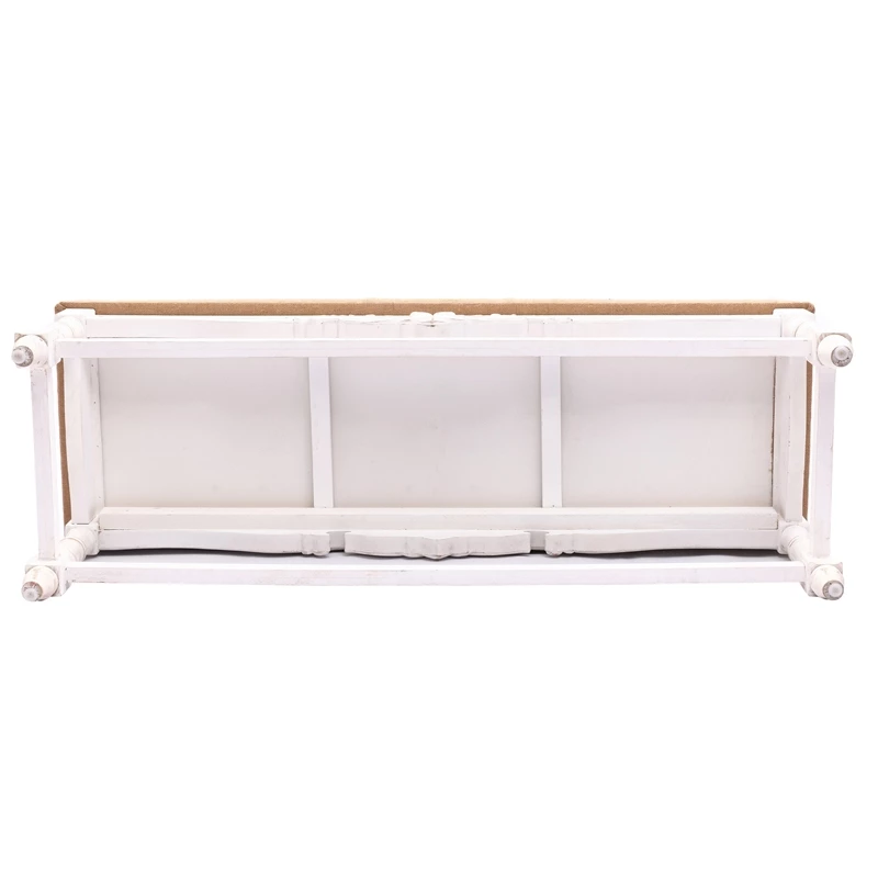 Promo 𧨠Luxen Home LuxenHome Upholstered Entry And Bedroom White Wood Bench π 7 Promo 𧨠Luxen Home LuxenHome Upholstered Entry And Bedroom White Wood Bench π - Image 7