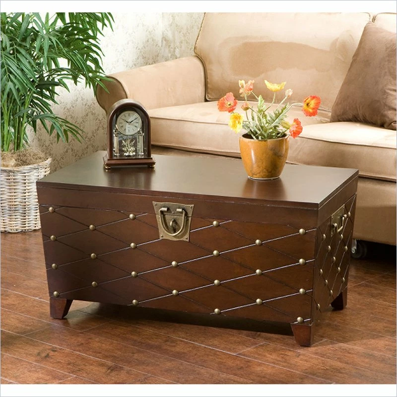 Budget β Bowery Hill Transitional Wood Top Trunk Cocktail Table In Espresso π₯° 8 Budget β Bowery Hill Transitional Wood Top Trunk Cocktail Table In Espresso π₯° - Image 8