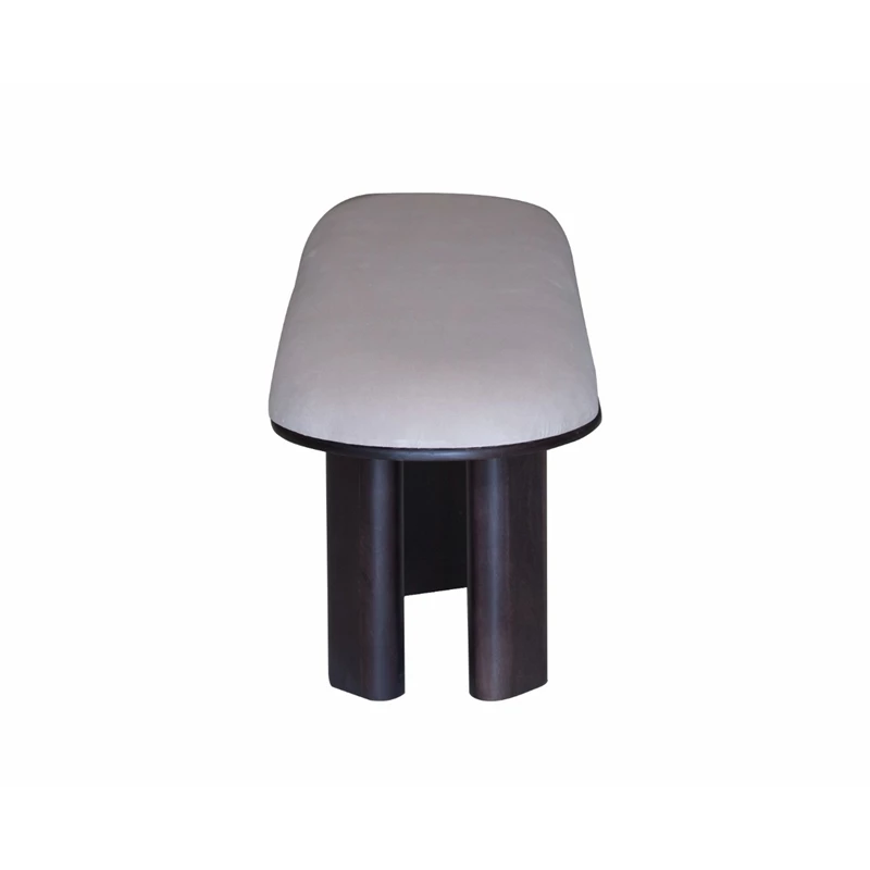 Best reviews of π Mango Furniture Co LTD Annabel Bench Upholstered In Gray Velvet With Dark Brown Solid Mango Wood Legs β 5 Best reviews of π Mango Furniture Co LTD Annabel Bench Upholstered In Gray Velvet With Dark Brown Solid Mango Wood Legs β - Image 5