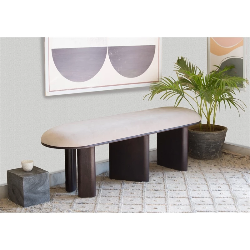Best reviews of π Mango Furniture Co LTD Annabel Bench Upholstered In Gray Velvet With Dark Brown Solid Mango Wood Legs β 1 Best reviews of π Mango Furniture Co LTD Annabel Bench Upholstered In Gray Velvet With Dark Brown Solid Mango Wood Legs β