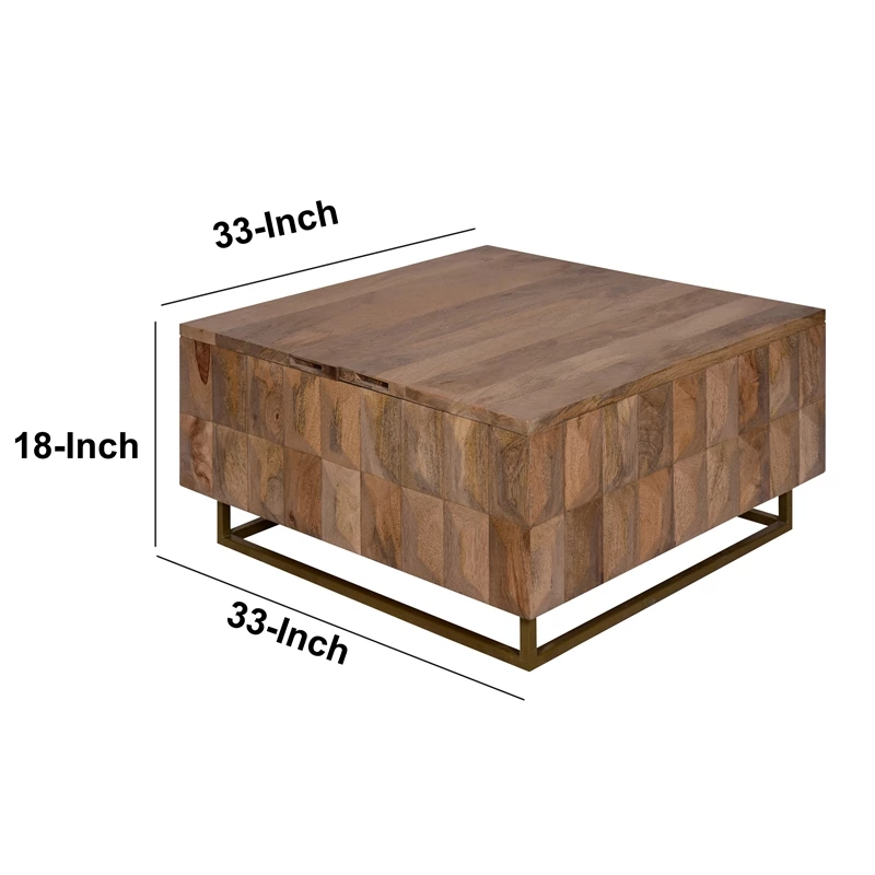 Best reviews of β€οΈ The Urban Port 33 Inch Lift Top Storage Trunk Coffee Table Square Mango Wood Brown π 8 Best reviews of β€οΈ The Urban Port 33 Inch Lift Top Storage Trunk Coffee Table Square Mango Wood Brown π - Image 8