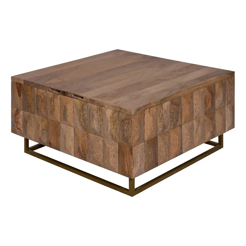 Best reviews of β€οΈ The Urban Port 33 Inch Lift Top Storage Trunk Coffee Table Square Mango Wood Brown π 1 Best reviews of β€οΈ The Urban Port 33 Inch Lift Top Storage Trunk Coffee Table Square Mango Wood Brown π