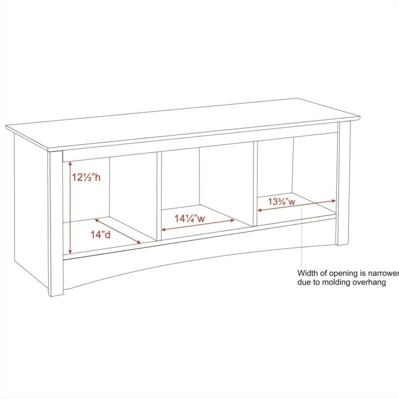 Best deal π Prepac Sonoma Black Cubby Bed Bench π 4 Best deal π Prepac Sonoma Black Cubby Bed Bench π - Image 4