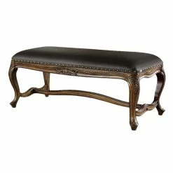 Best reviews of π Coaster Benches Traditional Upholstered Bench In Black β¨