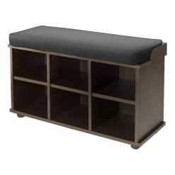 Best reviews of π Winsome Townsend Bench With Black Cushion Seat In Dark Espresso Finish β