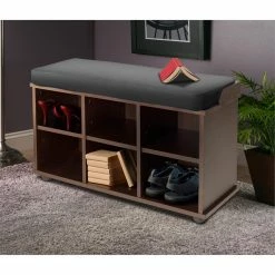 Best reviews of π Winsome Townsend Bench With Black Cushion Seat In Dark Espresso Finish β 8 Best reviews of π Winsome Townsend Bench With Black Cushion Seat In Dark Espresso Finish β -Bedroom Benches Store 423209 3 L