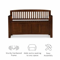 Best deal π€© Linon Cynthia Wood Storage Bench In Brown π 34 Best deal π€© Linon Cynthia Wood Storage Bench In Brown π -Bedroom Benches Store 438798 23 L