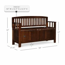 Best deal π€© Linon Cynthia Wood Storage Bench In Brown π 35 Best deal π€© Linon Cynthia Wood Storage Bench In Brown π -Bedroom Benches Store 438798 24 L