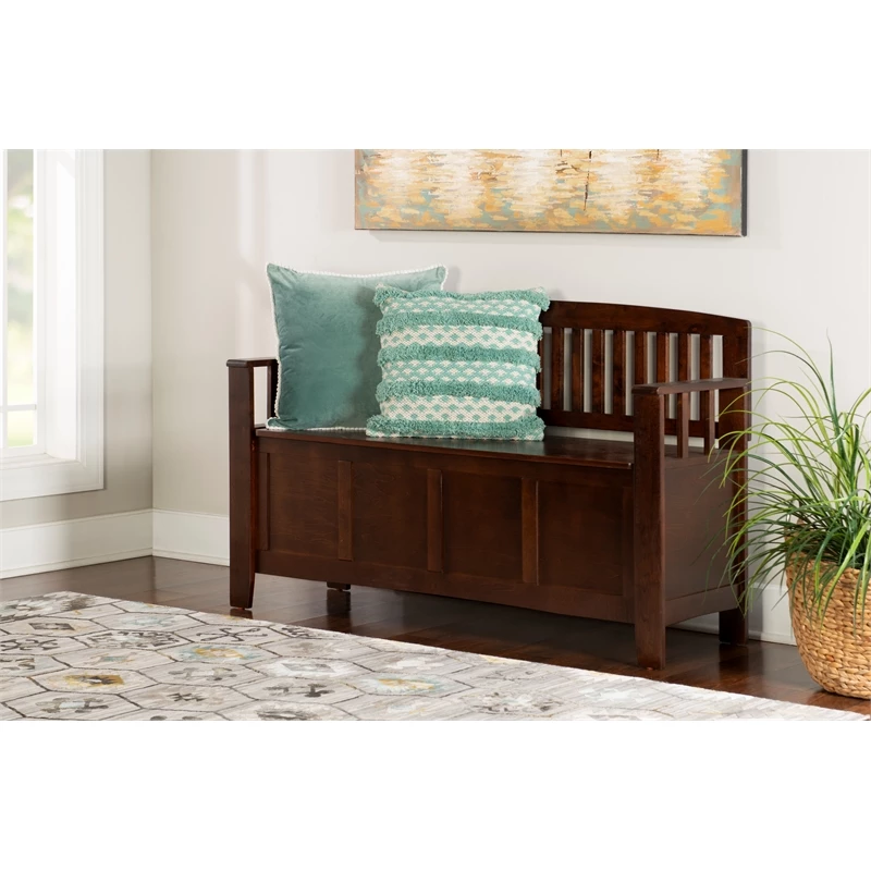 Best deal π€© Linon Cynthia Wood Storage Bench In Brown π 9 Best deal π€© Linon Cynthia Wood Storage Bench In Brown π - Image 9