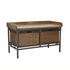 Deals 😉 Safavieh Bergen Elm Wood Storage Bench In Pewter And Ash 😀