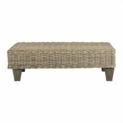 Best reviews of 🧨 Safavieh Leary Wicker And Wooden Bench In Natural Unfinished 🌟