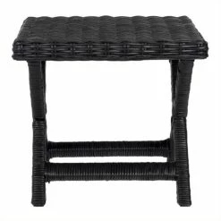 Wholesale 🔔 Safavieh Manor Wicker And Wooden Bench In Black 🛒