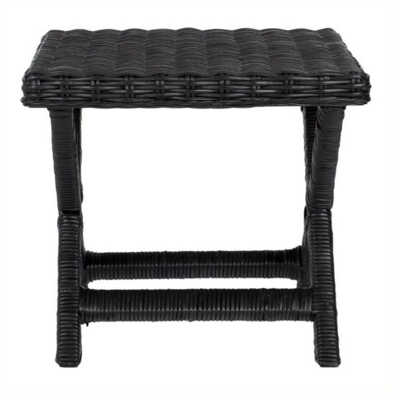 Wholesale π Safavieh Manor Wicker And Wooden Bench In Black π 1 Wholesale π Safavieh Manor Wicker And Wooden Bench In Black π