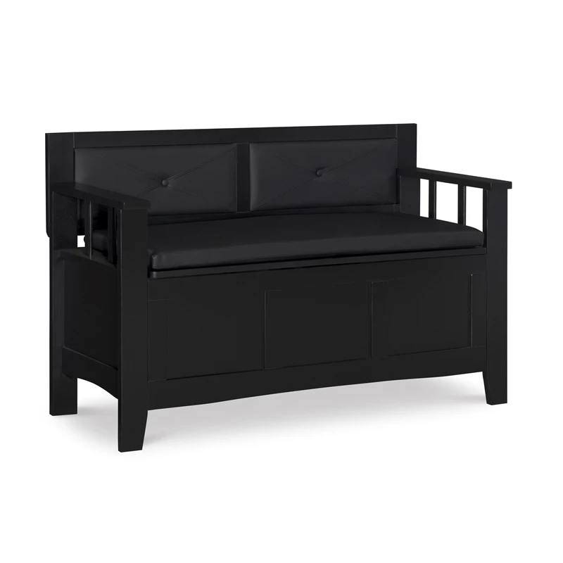 Best reviews of π Linon Carlton Padded Storage Bench In Black π 1 Best reviews of π Linon Carlton Padded Storage Bench In Black π
