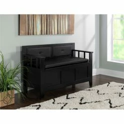 Best reviews of π Linon Carlton Padded Storage Bench In Black π 34 Best reviews of π Linon Carlton Padded Storage Bench In Black π -Bedroom Benches Store 449855 15 L