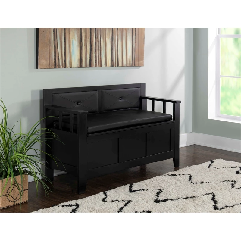 Best reviews of π Linon Carlton Padded Storage Bench In Black π 14 Best reviews of π Linon Carlton Padded Storage Bench In Black π - Image 14
