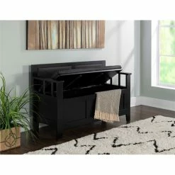Best reviews of π Linon Carlton Padded Storage Bench In Black π 36 Best reviews of π Linon Carlton Padded Storage Bench In Black π -Bedroom Benches Store 449855 17 L