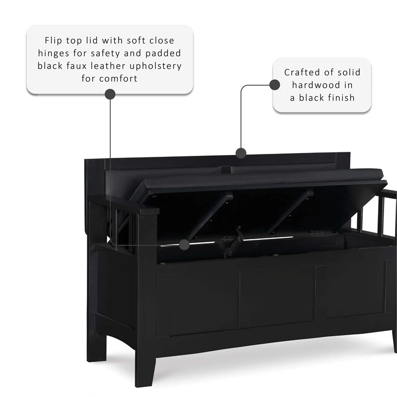 Best reviews of π Linon Carlton Padded Storage Bench In Black π 17 Best reviews of π Linon Carlton Padded Storage Bench In Black π - Image 17