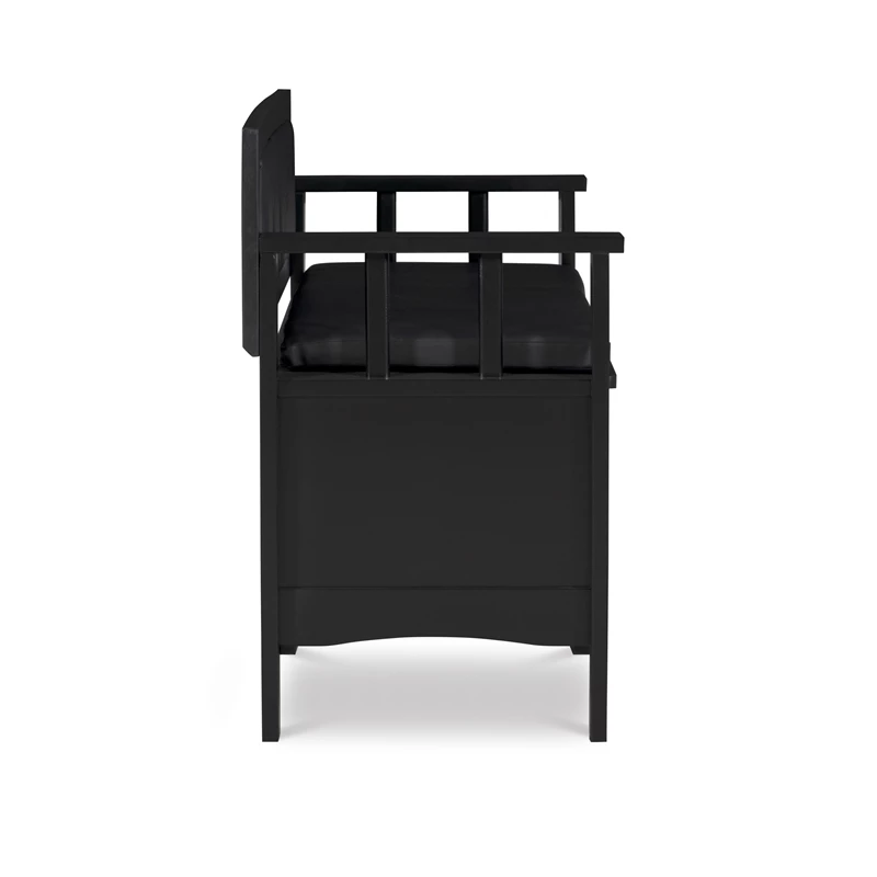 Best reviews of π Linon Carlton Padded Storage Bench In Black π 3 Best reviews of π Linon Carlton Padded Storage Bench In Black π - Image 3