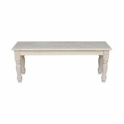 Deals π― International Concepts Unfinished Farmhouse Bench Parawood π 10 Deals π― International Concepts Unfinished Farmhouse Bench Parawood π -Bedroom Benches Store 451523 3 L
