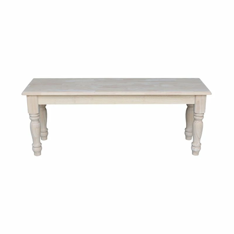 Deals π― International Concepts Unfinished Farmhouse Bench Parawood π 4 Deals π― International Concepts Unfinished Farmhouse Bench Parawood π - Image 4