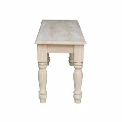 Deals π― International Concepts Unfinished Farmhouse Bench Parawood π 11 Deals π― International Concepts Unfinished Farmhouse Bench Parawood π -Bedroom Benches Store 451523 4 L