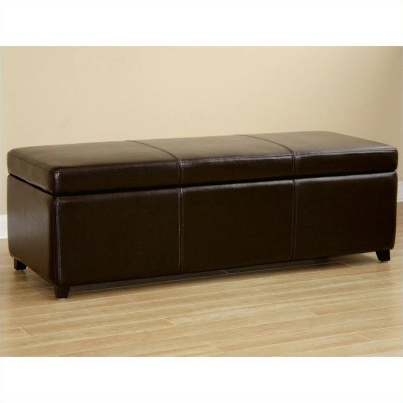 Hot Sale β¨ Baxton Studio Large Bench Ottoman In Dark Brown π― 2 Hot Sale β¨ Baxton Studio Large Bench Ottoman In Dark Brown π― - Image 2