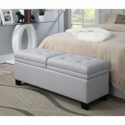 Flash Sale 🤩 PRI Upholstered Storage Bedroom Bench In Trespass Marmor 😍 -Bedroom Benches Store 521193 L