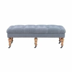 Flash Sale π Linon Isabelle 50" Wood Upholstered Bench In Blue π€© 9 Flash Sale π Linon Isabelle 50" Wood Upholstered Bench In Blue π€© -Bedroom Benches Store 638261 10 L
