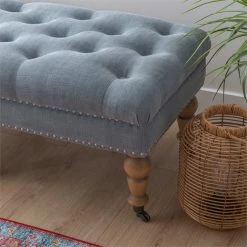 Flash Sale π Linon Isabelle 50" Wood Upholstered Bench In Blue π€© 12 Flash Sale π Linon Isabelle 50" Wood Upholstered Bench In Blue π€© -Bedroom Benches Store 638261 13 L
