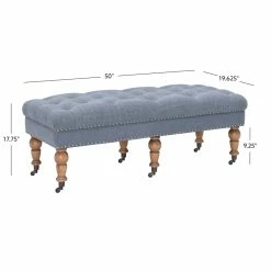 Flash Sale π Linon Isabelle 50" Wood Upholstered Bench In Blue π€© 13 Flash Sale π Linon Isabelle 50" Wood Upholstered Bench In Blue π€© -Bedroom Benches Store 638261 15 L