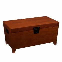 Outlet β Southern Enterprises SEI Furniture Pyramid Storage Trunk Coffee Table In Mission Oak π