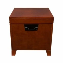 Outlet ⌛ Southern Enterprises SEI Furniture Pyramid Storage Trunk Coffee Table In Mission Oak 🌟 -Bedroom Benches Store 9426 6 L