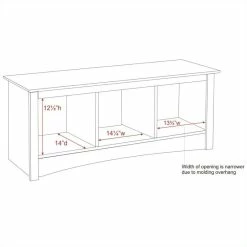Flash Sale βοΈ Prepac Monterey White Cubby Bench π 7 Flash Sale βοΈ Prepac Monterey White Cubby Bench π -Bedroom Benches Store 9714 3 L